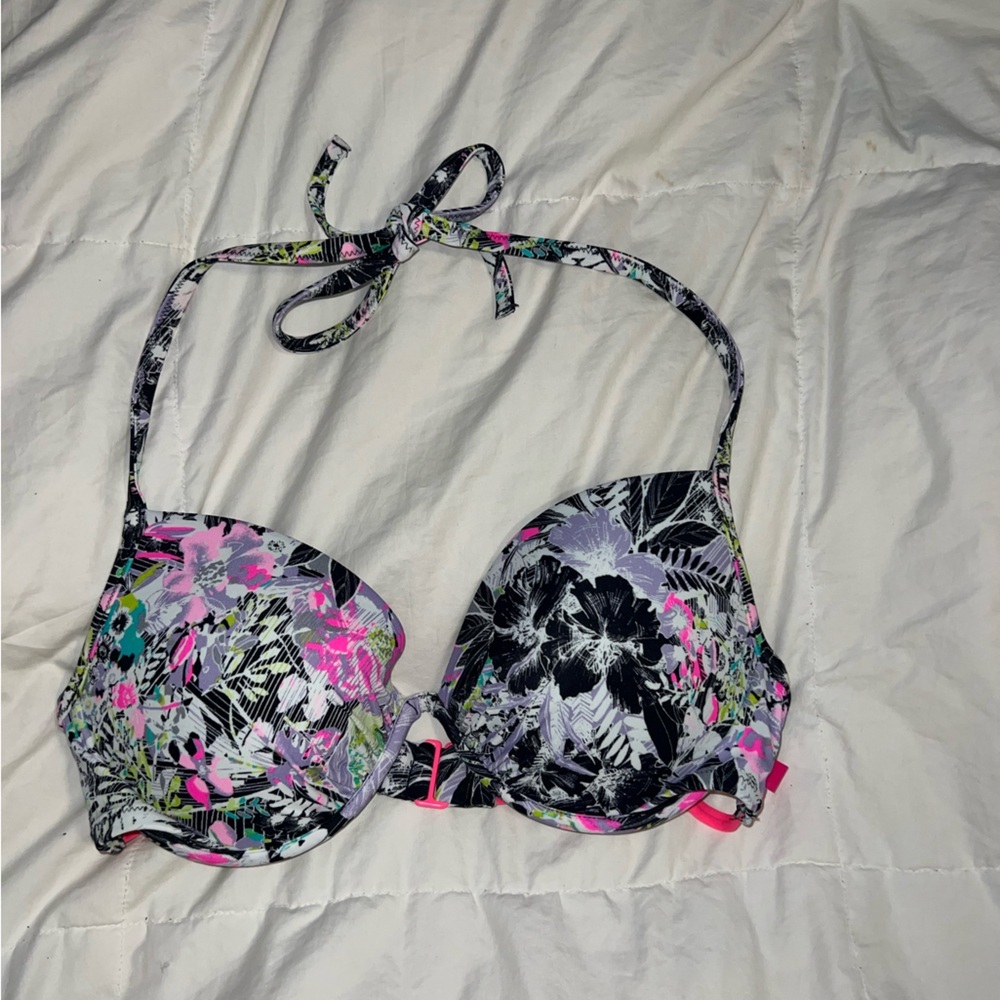 VICTORIA SECRET never worn no tags: multi colored bikini top: rhinestones